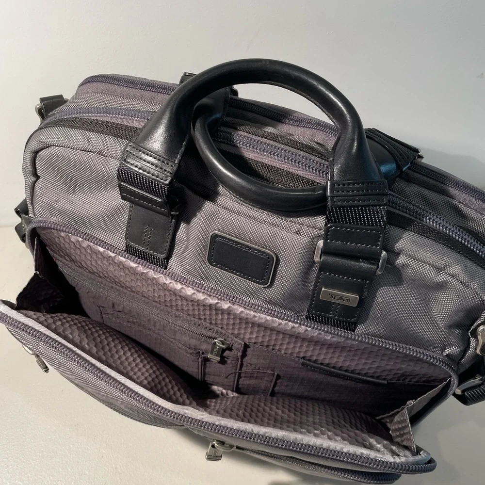 Tumi Alpha Bravo Andersen Slim Commuter Laptop Briefcase Bag